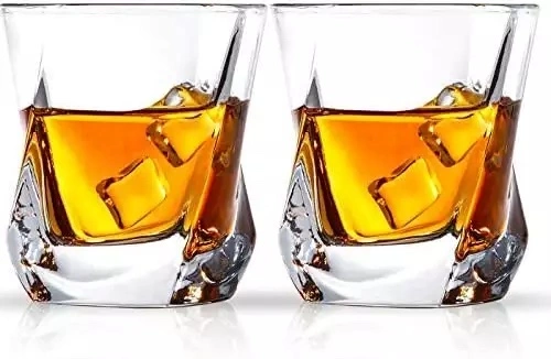 Luxury Whisky Tasting Glasses Crystal Rock Rum Round Wine Cup Cocktail Cup