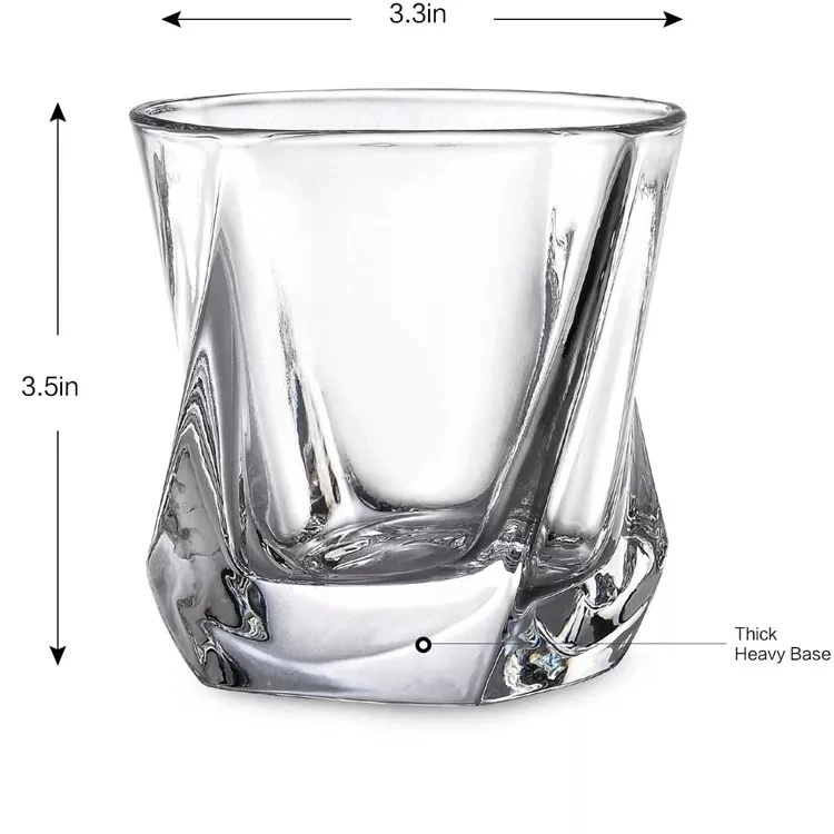 Luxury Whisky Tasting Glasses Crystal Rock Rum Round Wine Cup Cocktail Cup