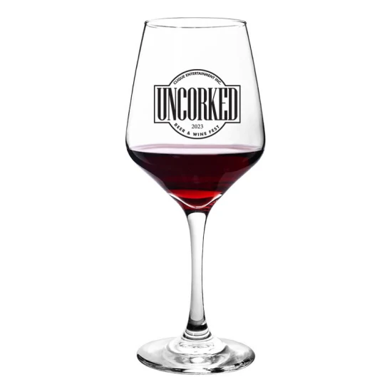 verres en cristal sans plomb de verres à pied de 680ml 23oz pressés gobelets en verre de vin rouge